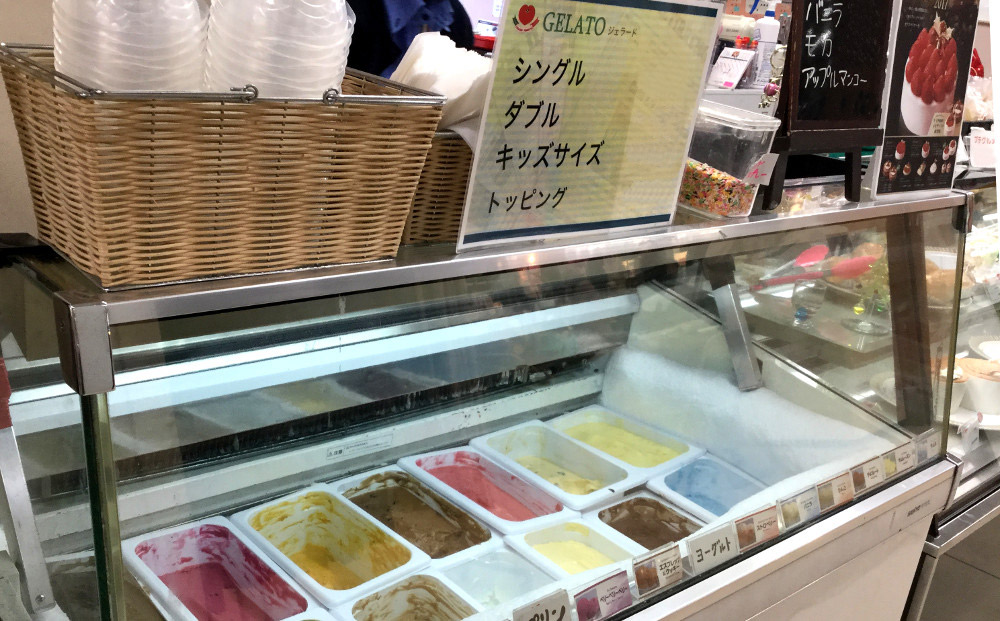 ジェラートやシェイクも