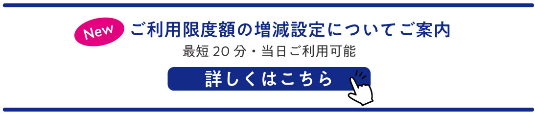 テーオーカード増額設定のご案内